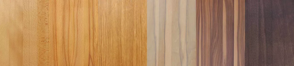 Foto Holzarten und Farbtöne