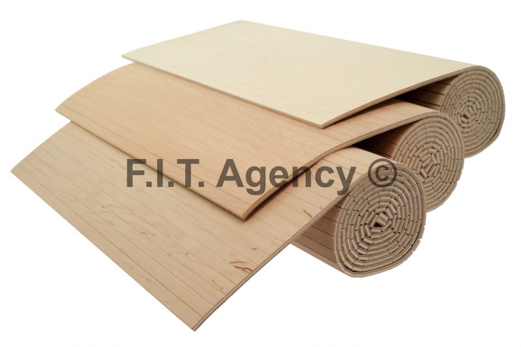 Holzrollladen in diversen Holzarten wooden tambour shutter in various wood species